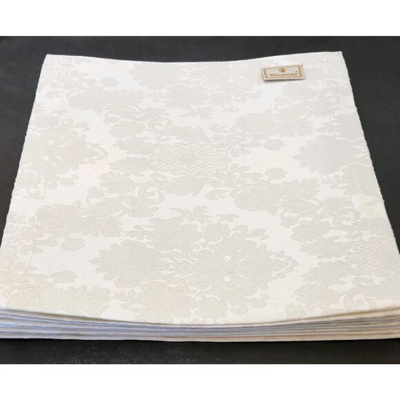 Set of 8 Waterford Wiltshire Ivory Placemats 77104 ~ 19x13” Elegant Table Decor - Picture 2 of 16